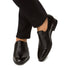 Mens Mezlan Milani Calf & Deerskin Cap Toe Slip on Loafer Dress Shoe in Black