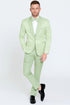 Men’s Mint Green Tuxedo Suit – Slim Fit Shawl Lapel with Matching Bow Tie in Sage Green Color - Light Green