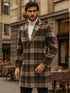 Men’s Multicolor Plaid Overcoat & Peacoat – Stylish Plaid Topcoats for Men