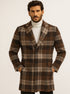 Men’s Multicolor Plaid Overcoat & Peacoat – Stylish Plaid Topcoats for Men