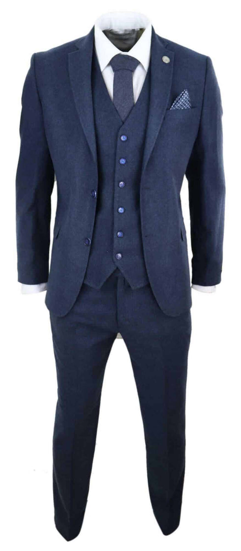 Thomas Shelby Navy Wool Suit – Peaky Blinders Inspired Classic Menswear
