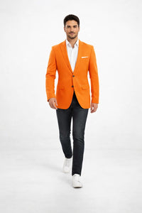 Mens Orange Dinner Jacket - Mens Evening jackets - Tuxedo Dinner Jacket