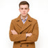 Mens Peacoat Wool Fabric Double breasted Style Coat in 10 Colors
