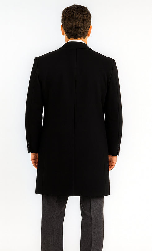 Mens Peaky Blinders Michael Gray Vested Suit & Black Overcoat Costume