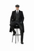Mens Peaky Blinders Costume Thomas Shelby Suit & Overcoat