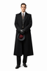 Mens Peaky Blinders Costume Thomas Shelby Vested Suit & Black Overcoat