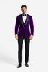Mens Purple Velvet Dinner Jacket - Mens Evening jackets - Tuxedo Dinner Jacket