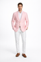 Mens Seersucker ~ Sear Sucker Two Button Pink Blazer