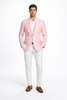 Mens Seersucker ~ Sear Sucker Two Button Pink Blazer