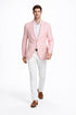 Mens Seersucker ~ Sear Sucker Two Button Pink Blazer