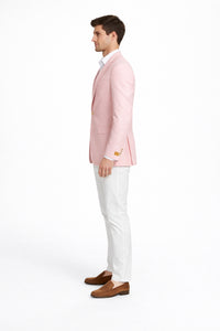 Mens Seersucker ~ Sear Sucker Two Button Pink Blazer