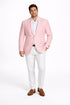 Mens Seersucker ~ Sear Sucker Two Button Pink Blazer