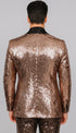 Mens Sequin Suit - Sparkly Suit - Rose Gold Glitter Suit