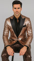 Mens Sequin Suit - Sparkly Suit - Rose Gold Glitter Suit