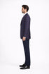 Mens Slim Fit Two Button Sport Coat Purple and Blue Blazer