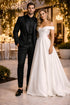 Men's Slim Fit Wedding & Prom Tonal Paisley Black Tuxedo Jacket