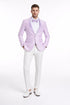 Mens Slim Fit Wedding & Prom Tonal Paisley Lavender Tuxedo Jacket