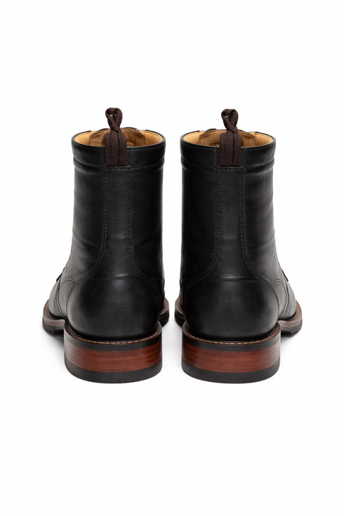 Mens Square Toe Lace Up Boots