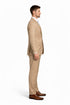 Mens Tan Modern Fit Tiglio Wool Suit – Classic Two-Button Tailored Suit