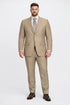 Mens Tiglio Tan Slim Fit Wool Suit – Modern Two-Piece Tailored Suit