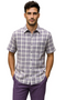 Mens Textured Plaid Walking Suit in Lavender/Off White by Dreams by Zacchi – 2 Piece Leisure Outfit-matching-shirt-and-pants-$99