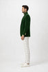 Mens Two Button Modern Fit Hunter Green Velvet Blazer