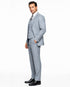 Mens Vested Gatsby Suit Pinstripe Grey Regular Fit Venetian