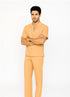Mens Walking Suit in Color Melon Leisure Suit Casual Matching Shirt and Pants $99