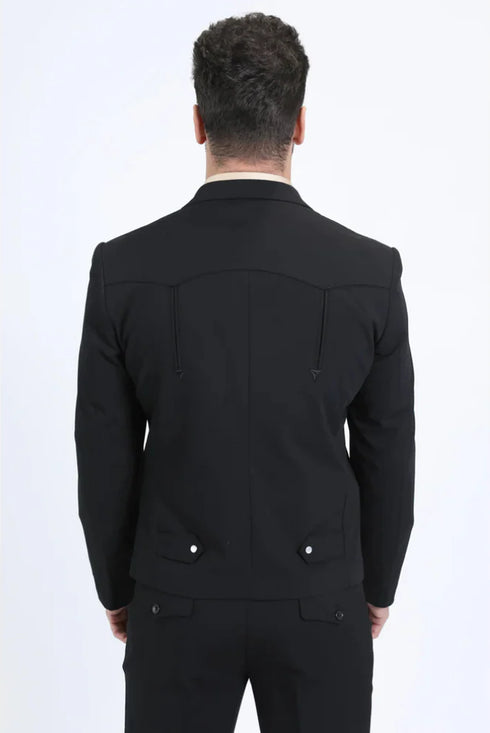 Men's Western Sport Suit - Black