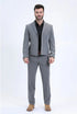 Men's Western Sport Suit - Grey