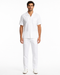 Mens White Seersucker Walking Suit Set – Casual Summer Short Sleeve Outfit with Matching Pants Lightweight Two Piece Set