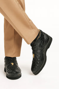 Men's Wild West Boots Caiman and Ostrich Skin Shoe 2ZA050205