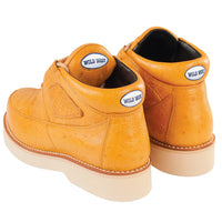 Men's Wild West Boots Caiman and Smooth Ostrich Skin Shoe 2ZA052802