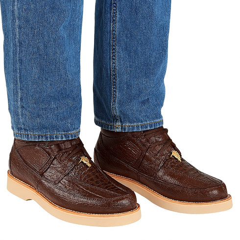 Men's Wild West Boots Caiman and Smooth Ostrich Skin Shoe 2ZA052807