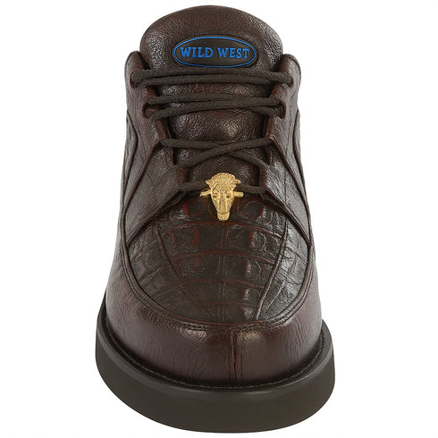 Men's Wild West Boots Caiman and Smooth Ostrich Skin Shoe 2ZA052818