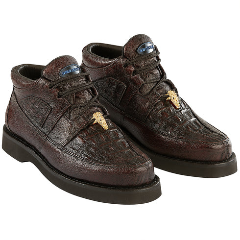 Men's Wild West Boots Caiman and Smooth Ostrich Skin Shoe 2ZA052818