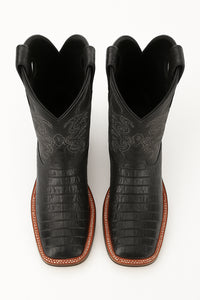 Men's Wild West Caiman Belly Ranch Toe Boots 282582
