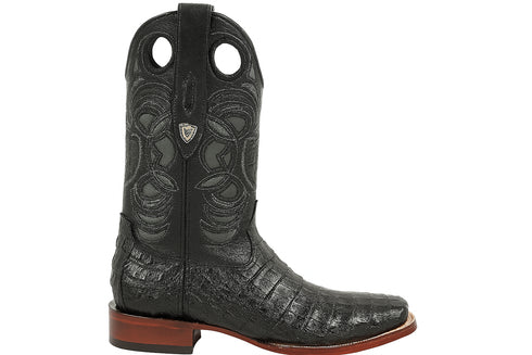 Men's Wild West Caiman Belly Skin Rodeo Toe Boots 281882