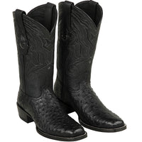 Men's Wild West Ostrich Skin J Toe Boots 29903-A