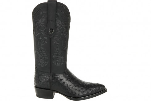 Men's Wild West Ostrich Skin J Toe Boots 29903-A
