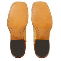 Men's Wild West Ostrich Skin Rodeo Toe Boots 281803