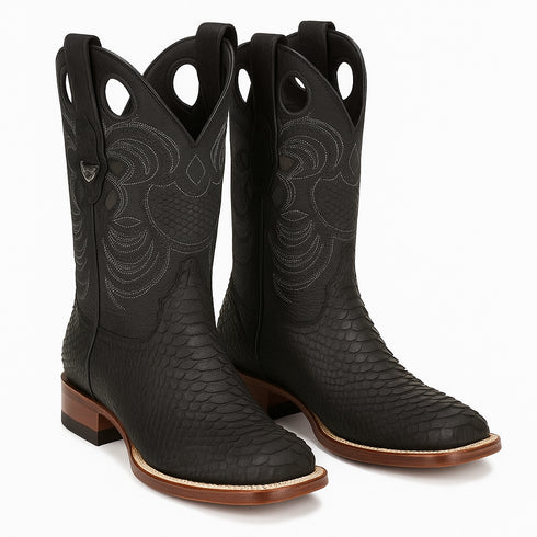 Men's Wild West Python Skin Rodeo Toe Boot 2818G5705
