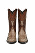 Men's Wild West Python Skin Snip Toe Boots 29457