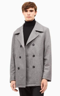 Men's Wool Welt Slash Pockets ~ Car coat ~ Designer men's Wool Peacoat Sale