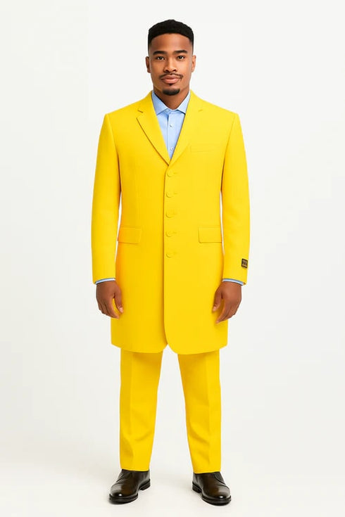 Yellow Zoot Suit - Mens Fashion Golish Yellow 1920s Vintage Look