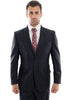 Mens Zegarie Brand Men's Designer Two Button Modern Fit Wool Suit in Charcoal Grey