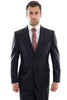 Mens Zegarie Brand Men's Designer Two Button Modern Fit Wool Suit in Navy Blue