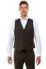 Mens Zegarie Brand Men's Designer Wool Suit Separate Vest in Charcoal Grey