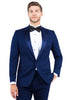 Mens Zegarie Brand Men's Modern Fit One Button Peak Lapel Tuxedo Separates Jacket in Navy with Navy Lapel