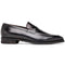 Zelli Meo Hand-Burnished Calfskin Loafers with Embossed Vamp in Black